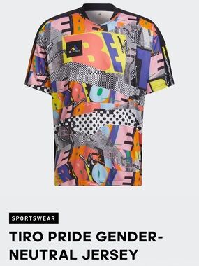 Adidas Tiro Pride Jersey * Gender Neutral * Size 2XS * Kris Andrew Small Collab